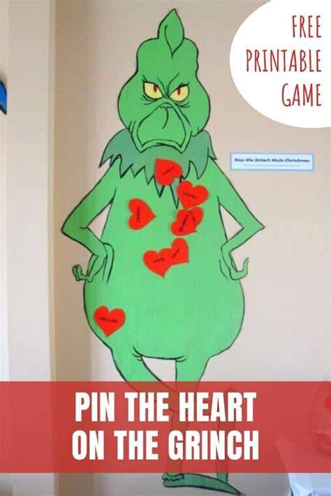 Printable Grinch Heart