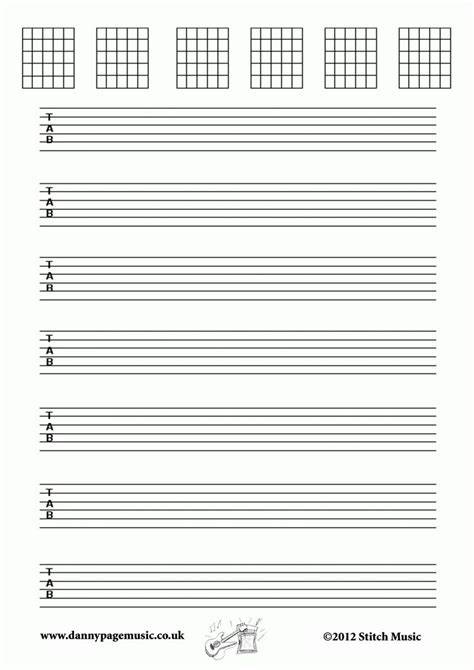 Printable Guitar Tabs