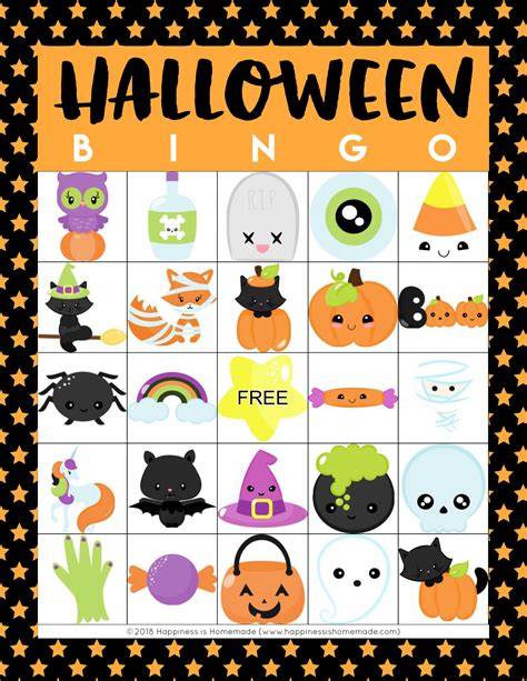 Printable Halloween Bingo Cards