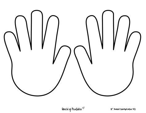 Printable Handprints Template