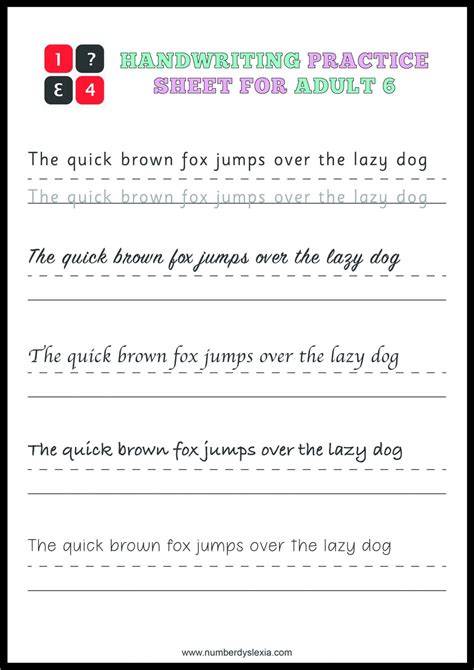 Printable Handwriting Sheets