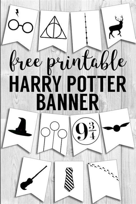 Printable Harry Potter Banner