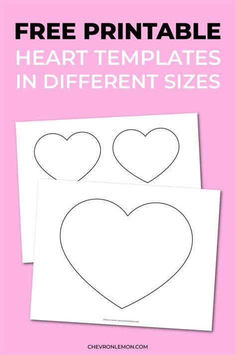 Printable Heart Shaped Template