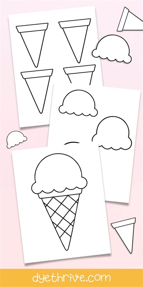 Printable Ice Cream Cone Template