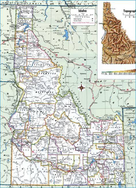 Printable Idaho Map