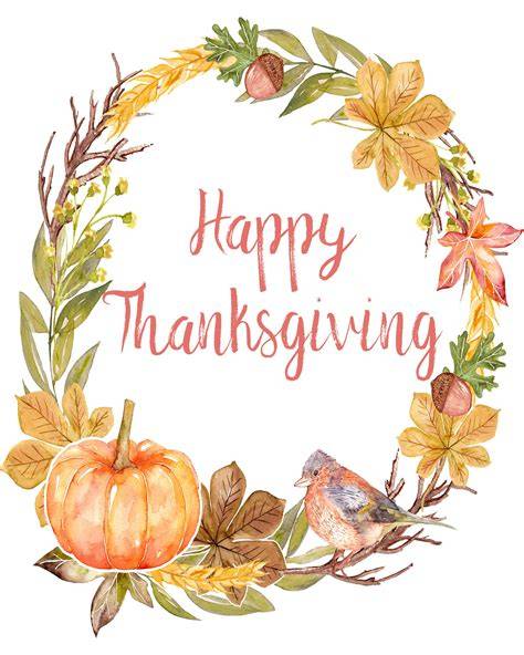 Printable Images Of Thanksgiving