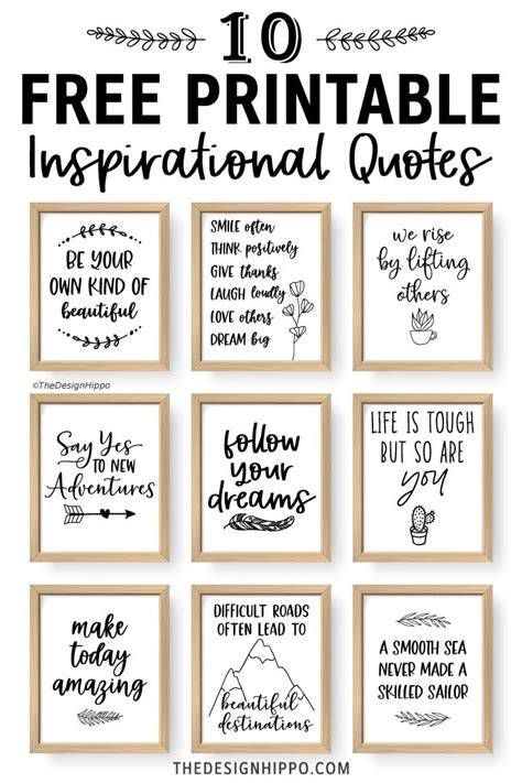 Printable Inspirational Quotes