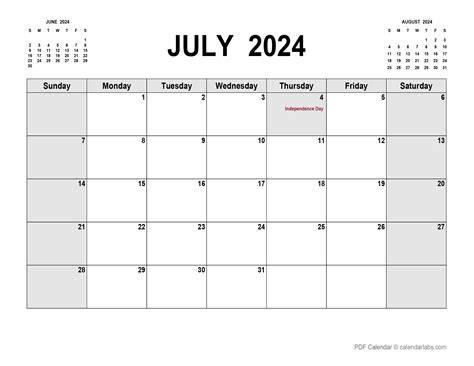 Printable July 2024