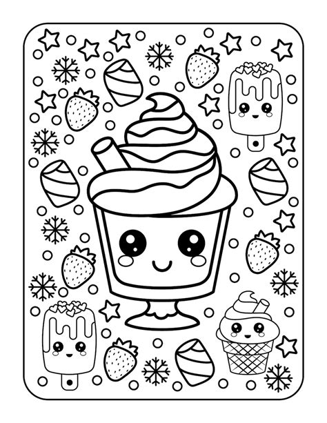 Printable Kawaii Cute Coloring Pages