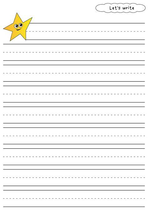 Printable Kindergarten Writing Paper Free