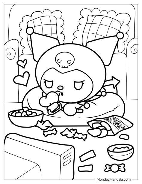 Printable Kuromi Coloring Pages