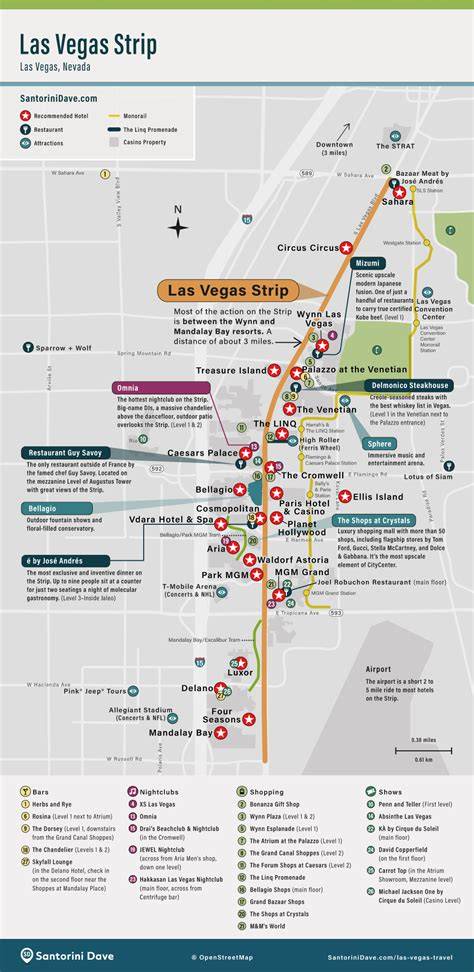 Printable Las Vegas Strip Map