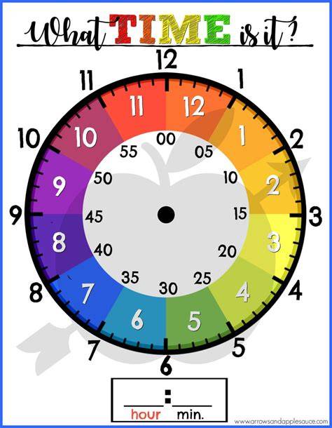 Printable Learning Clock