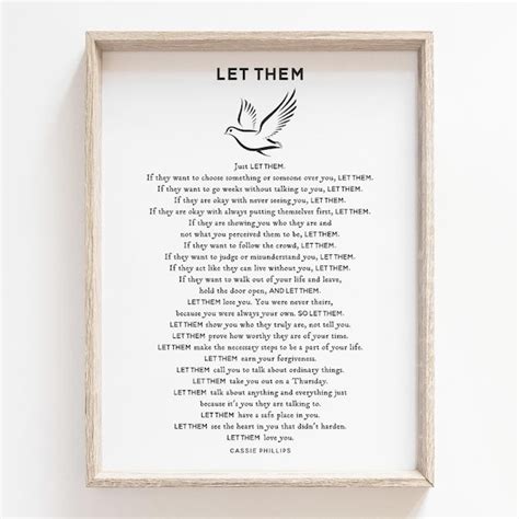 Printable Let Them Poem Pdf