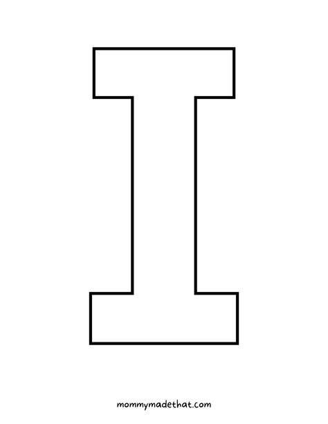 Printable Letter I