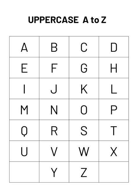 Printable Letters A Z