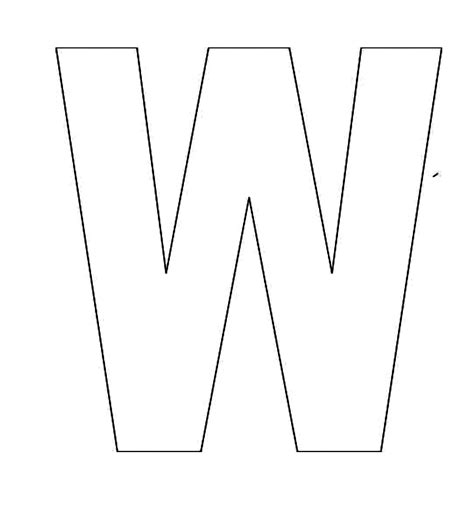 Printable Letters W