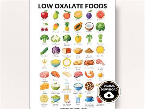 Printable Low Oxalate Foods List 2018