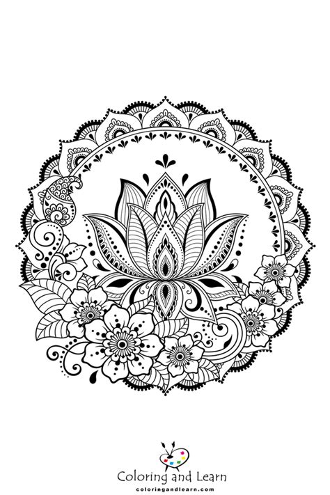 Printable Mandala Coloring