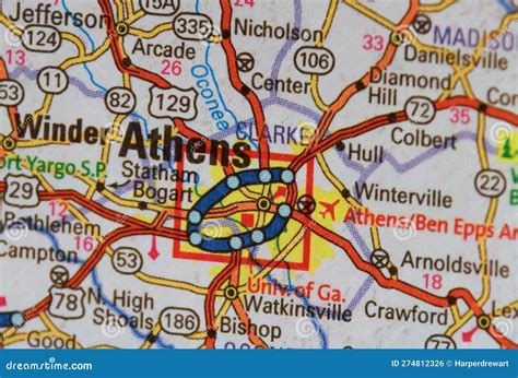 Printable Map Of Athens Ga