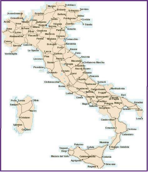 Printable Map Of Italy Free