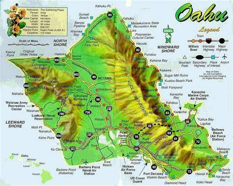 Printable Map Of Oahu