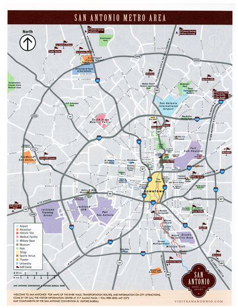 Printable Map Of San Antonio Tx