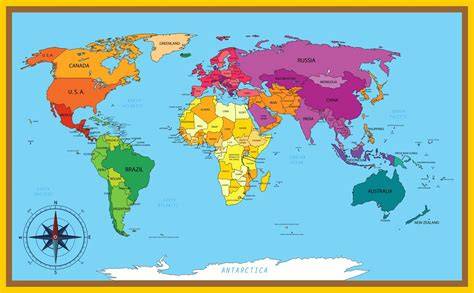 Printable Map Of The World