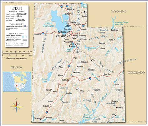 Printable Map Of Utah