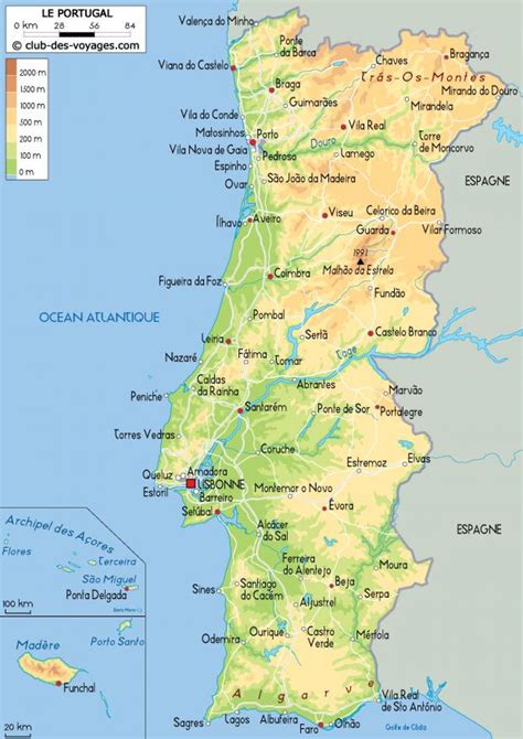 Printable Map Portugal