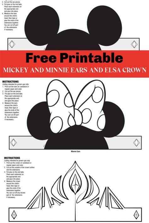 Printable Mickey Ears
