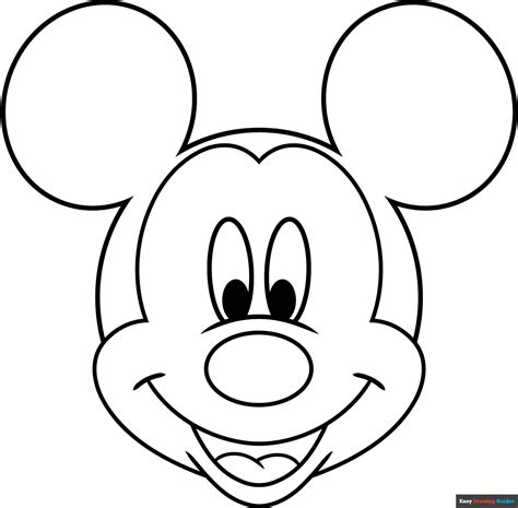 Printable Mickey Mouse Outline