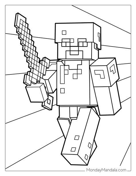 Printable Minecraft Coloring Pictures
