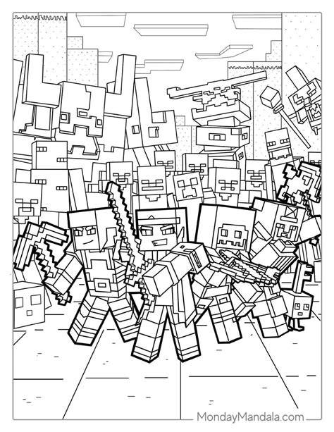 Printable Minecraft Coloring Sheets
