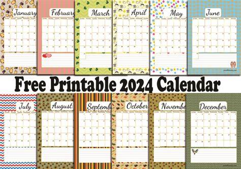 Printable Month By Month Calendar