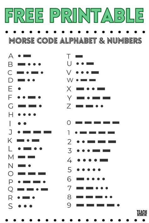 Printable Morse Code
