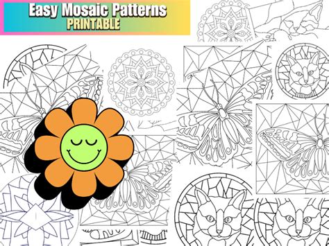 Printable Mosaic Patterns