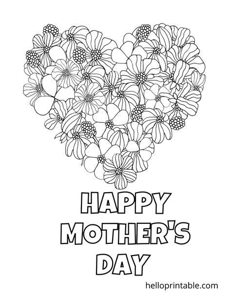 Printable Mother S Day Coloring Page
