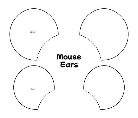 Printable Mouse Ears