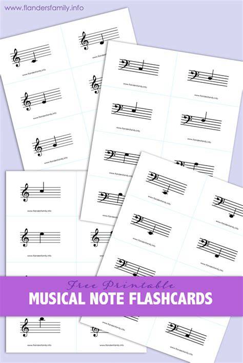 Printable Music Flashcards