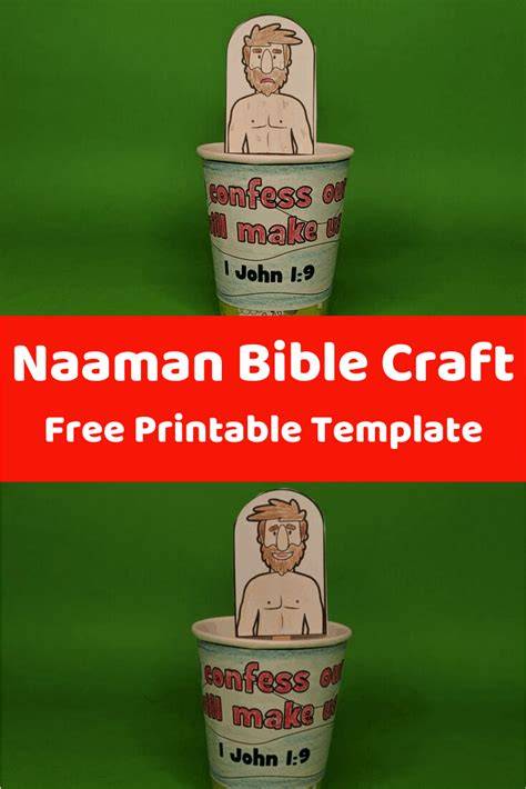 Printable Naaman Bible Craft