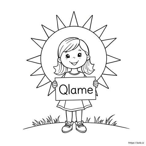 Printable Name Colouring Pages