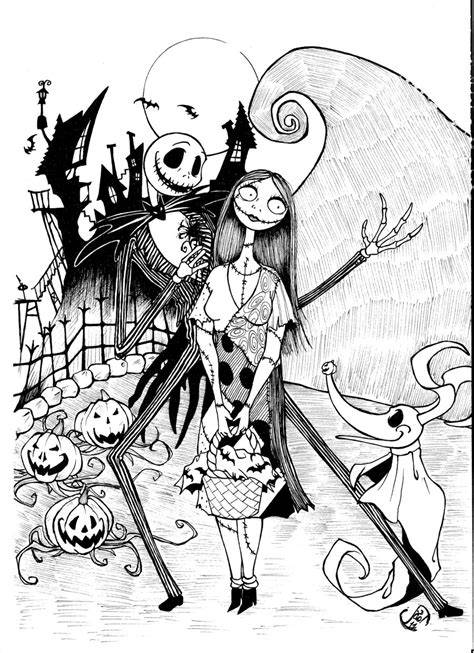 Printable Nightmare Before Christmas Coloring Pages