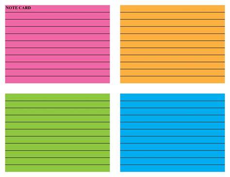 Printable Note Card Template