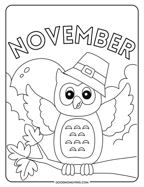 Printable November Coloring Pages