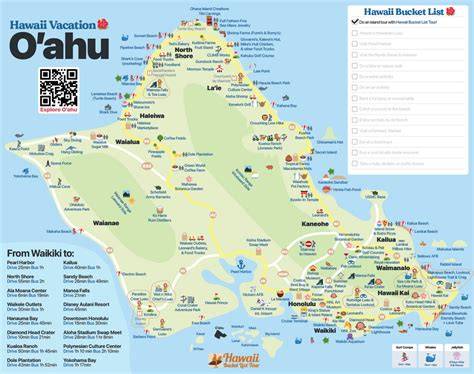 Printable Oahu Tourist Map Pdf