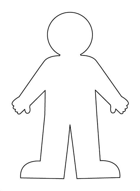 Printable Outline Of A Body