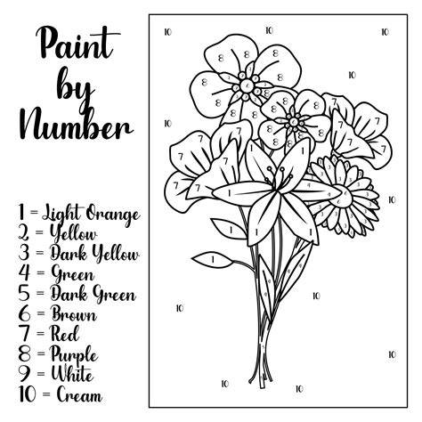 Printable Paint By Number Pages