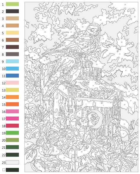 Printable Paint By Numbers For Adults
