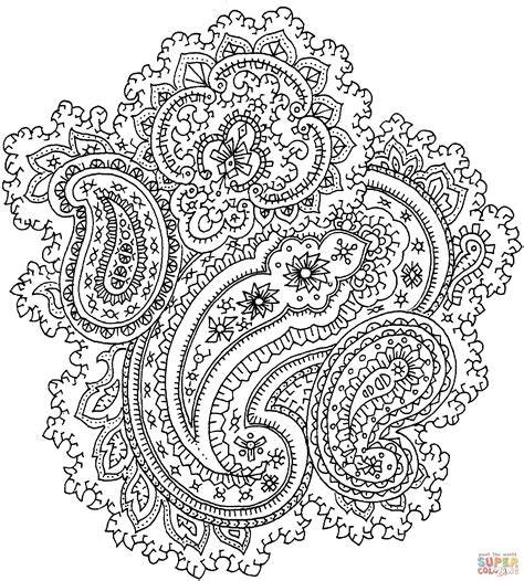 Printable Paisley Designs To Color Free
